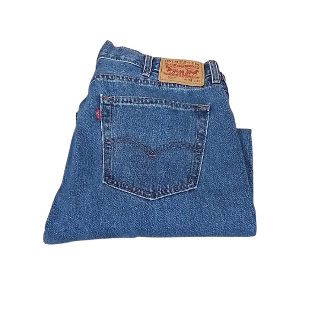 Men's Levi's 505 Regular Fit Straight Leg Jeans - Stonewash - 38x30 - NWOT